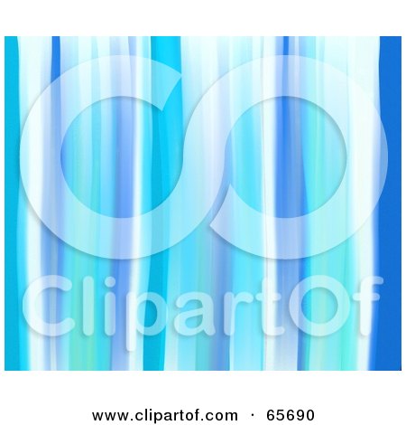 Royalty-Free (RF) Clipart Illustration of a Background Of Blue Watercolor Stripes by Prawny