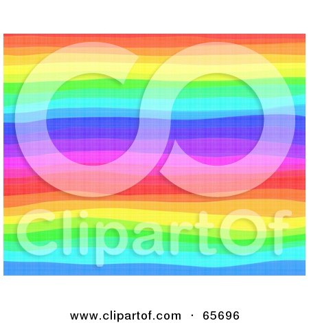 Royalty-Free (RF) Clipart Illustration of a Background Of Rainbow Lines - Horizontal by Prawny
