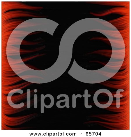 Royalty-Free (RF) Clipart Illustration of a Background Of Red Flame Sides Over Black by Prawny