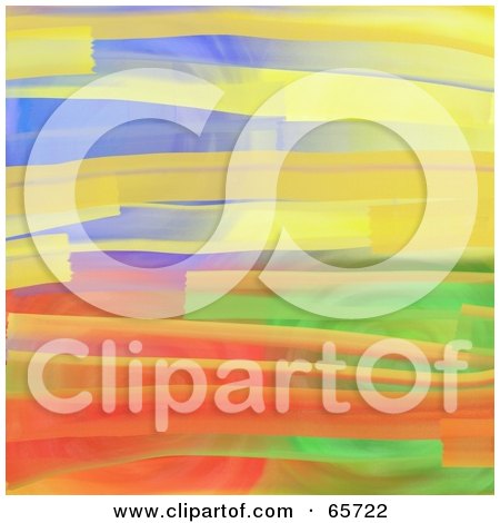 Royalty-Free (RF) Clipart Illustration of a Background Of Abstract Colorful Paint Strokes by Prawny