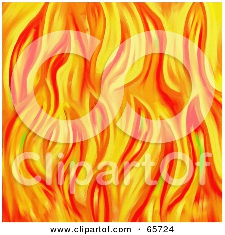 Royalty-Free (RF) Clipart Illustration of a Background Of Abstract Orange And Red Flames by Prawny