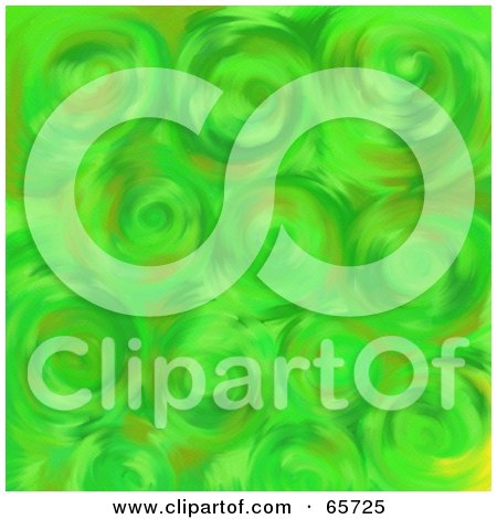 Royalty-Free (RF) Clipart Illustration of a Background Of A Swirly Green Grass Texture by Prawny