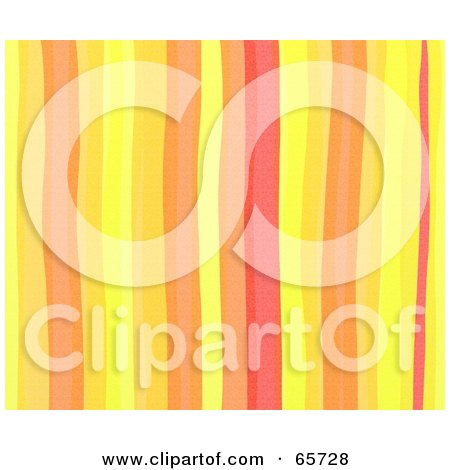 Royalty-Free (RF) Clipart Illustration of a Background Of Orange Watercolor Stripes by Prawny
