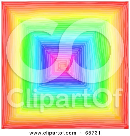 Royalty-Free (RF) Clipart Illustration of a Background Of Rainbow Squares by Prawny
