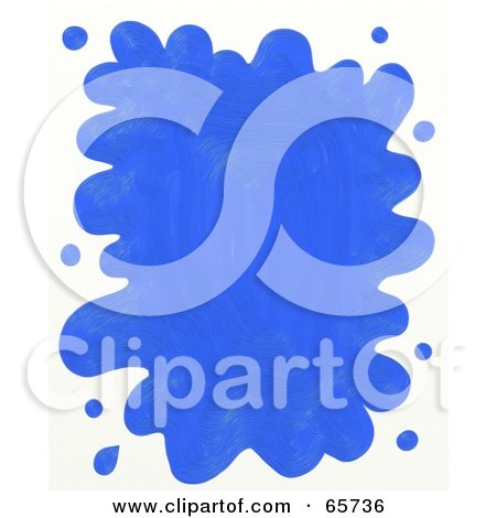 Royalty-Free (RF) Clipart Illustration of a Blue Splodge Background With White Borders by Prawny