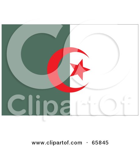 Royalty-Free (RF) Clipart Illustration of an Algeria Flag Background by Prawny
