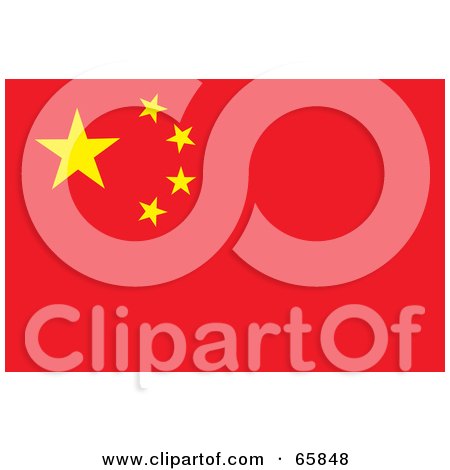 Royalty-Free (RF) Clipart Illustration of a China Flag Background by Prawny