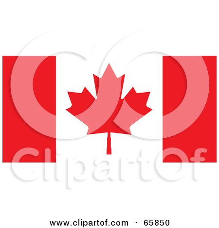Royalty-Free (RF) Clipart Illustration of a Canada Flag Background by Prawny