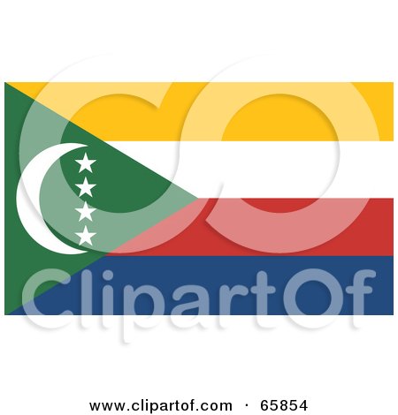 Royalty-Free (RF) Clipart Illustration of a Comoros Flag Background by Prawny