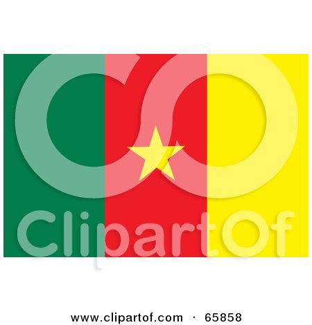Royalty-Free (RF) Clipart Illustration of a Cameroon Flag Background by Prawny