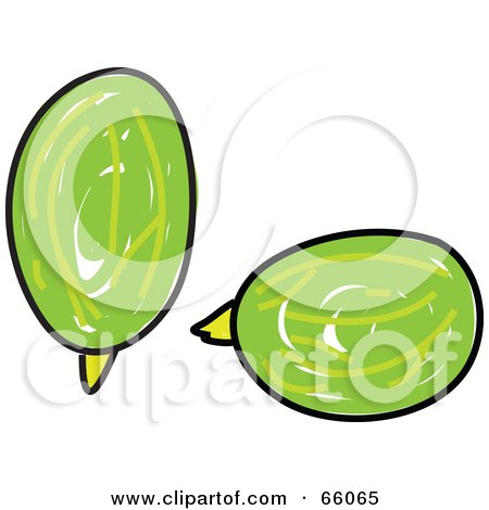 Royalty-Free (RF) Clipart Illustration of Sketched Gooseberries by Prawny