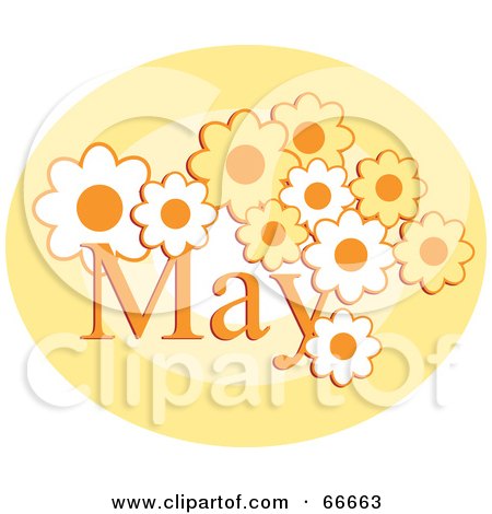 Royalty-Free (RF) Clipart Illustration of a Month Of May Flowers by Prawny