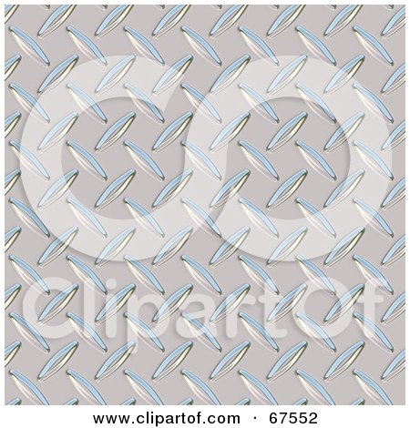 Royalty-Free (RF) Clipart Illustration of a Bright Background Of Diamond Plate by Arena Creative