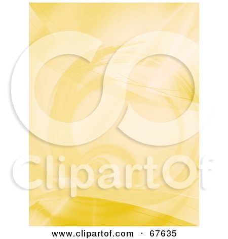 Royalty-Free (RF) Clipart Illustration of a Faint Yellow Fractal Background by Arena Creative