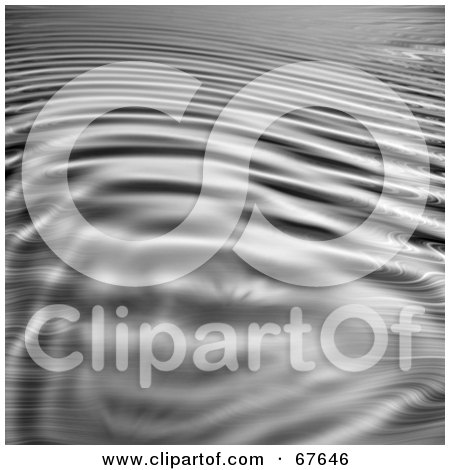 Royalty-Free (RF) Clipart Illustration of a Gray Liquid Rippling Steel Background by Arena Creative