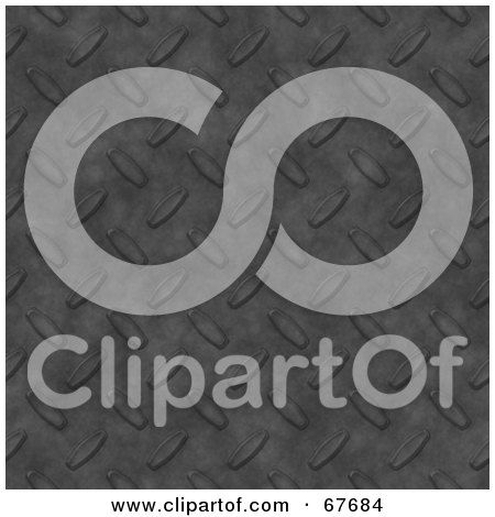Royalty-Free (RF) Clipart Illustration of a Dark Gray Diamond Plate Background by Arena Creative