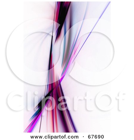 Royalty-Free (RF) Clipart Illustration of a Vertical Purple Fractal On White by Arena Creative