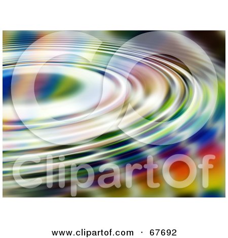 Royalty-Free (RF) Clipart Illustration of a Rippling Rainbow Liquid by Arena Creative