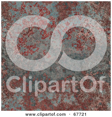 Royalty-Free (RF) Clipart Illustration of a Corroded Red Rusted Metal Background by Arena Creative