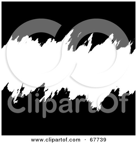 Royalty-Free (RF) Clipart Illustration of a Torn White Text Box Through Black by Arena Creative