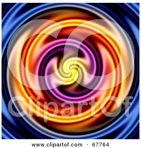 Royalty-Free (RF) Clipart Illustration of a Whirlpool Background Of Colorful Water by Arena Creative