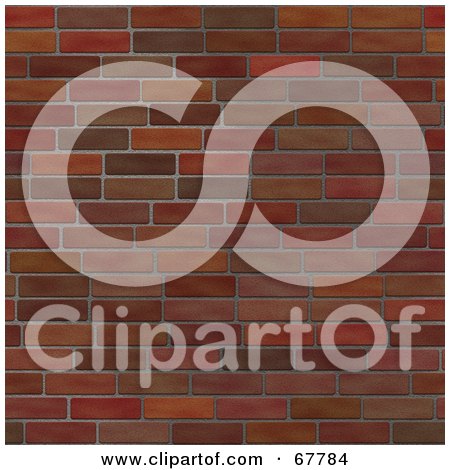 Royalty-Free (RF) Clipart Illustration of a Brown And Red Brick Wall Background by Arena Creative