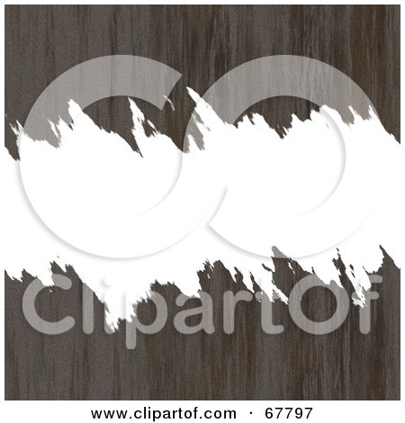 Royalty-Free (RF) Clipart Illustration of a White Torn Text Box Through Brown Rusted Metal by Arena Creative