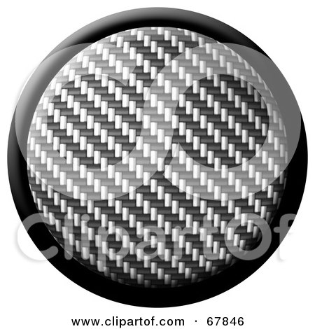 Royalty-Free (RF) Clipart Illustration of a Carbon Fiber Internet Button by Arena Creative