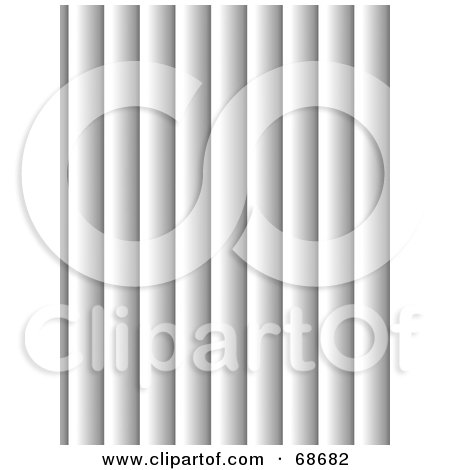 Royalty-Free (RF) Clipart Illustration of a Background of White Vertical Blinds by oboy