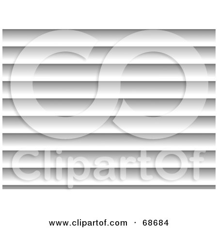 Royalty-Free (RF) Clipart Illustration of a Background of White Horizontal Blinds by oboy
