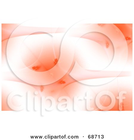 Royalty-Free (RF) Clipart Illustration of an Abstract Orange Fractal Background On White by oboy