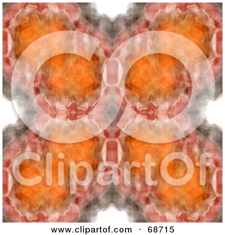 Royalty-Free (RF) Clipart Illustration of a Fractal Background Of Orange Red And Gray Colors Forming An X by oboy