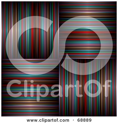 Royalty-Free (RF) Clipart Illustration of a Large Striped Weave Background Closeup by michaeltravers