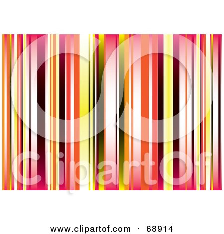 Royalty-Free (RF) Clipart Illustration of a Colorful Background Of Vertical Stripes - Version 3 by michaeltravers