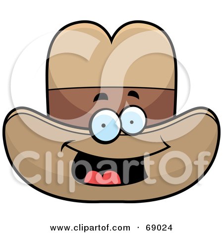 Royalty-Free (RF) Clipart Illustration of a Happy Hat Character by Cory Thoman