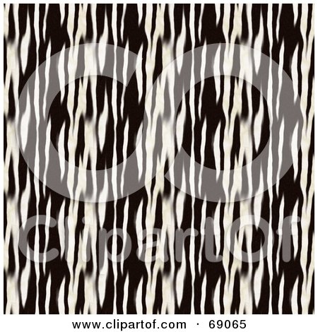 Royalty-Free (RF) Clipart Illustration of a Black And White Zebra Patterned Tile Background by Arena Creative
