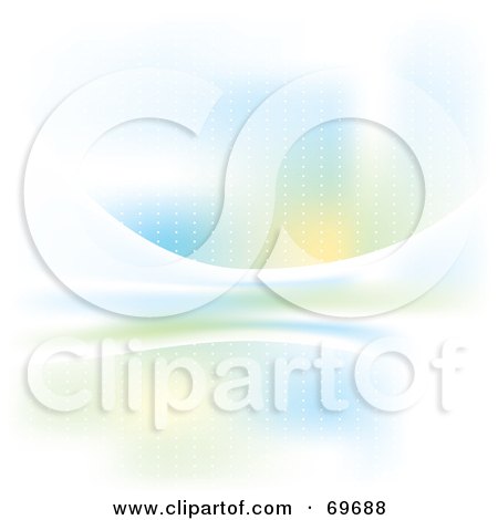 Royalty-Free (RF) Clipart Illustration of a Mesh Dotted Background - Version 1 by MilsiArt