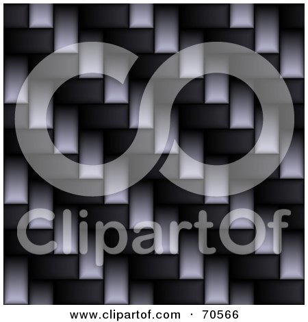Royalty-Free (RF) Clipart Illustration of a Closeup Of A Gray And Black Carbon Fiber Weave by Arena Creative