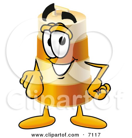 Clipart Picture of a Barrel Mascot Cartoon Character Pointing at the Viewer by Mascot Junction