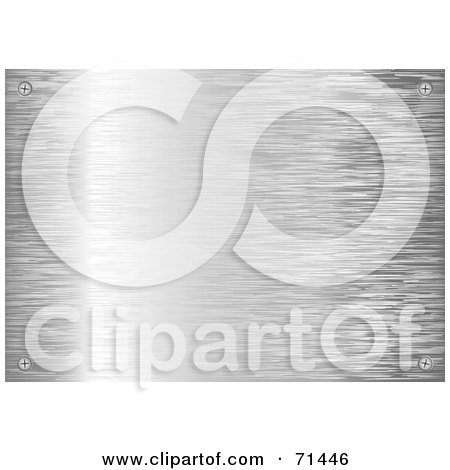 Royalty-Free (RF) Clipart Illustration of a Shiny Brushed Silver Background by michaeltravers