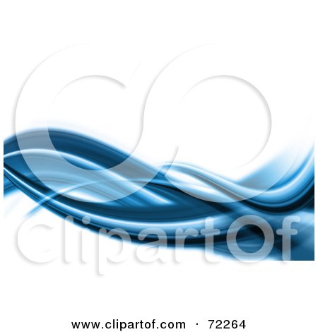 Royalty-Free (RF) Clipart Illustration of a Blue And White Flow Background by KJ Pargeter