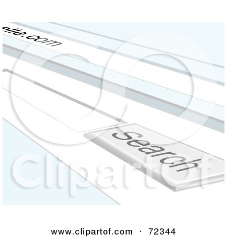 Royalty-Free (RF) Clipart Illustration of a Blank Search Box Online by cidepix