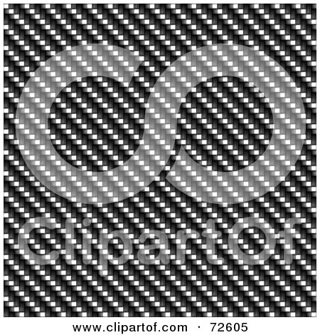 Royalty-Free (RF) Clipart Illustration of a Tightly Seamed Carbon Fiber Background by Arena Creative