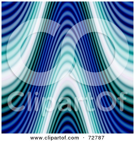 Royalty-Free (RF) Clipart Illustration of a Blue, Green And White Funky Flicker Background by Arena Creative