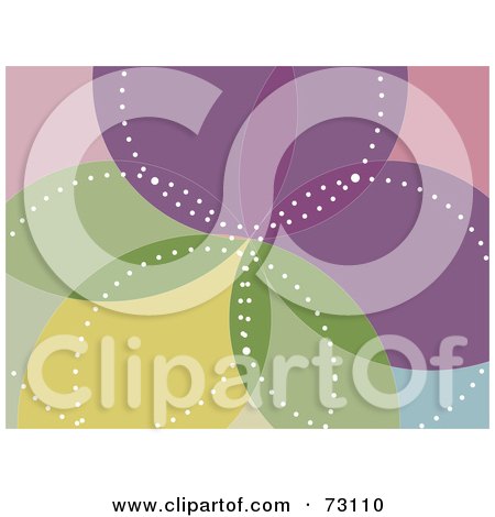 Royalty-Free (RF) Clipart Illustration of a Colorful Petal Like Kaleidoscope Background by elaineitalia