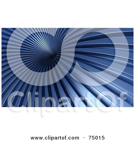 Royalty-Free (RF) Clipart Illustration of a 3d Blue Lined Suctioning Vortex by Tonis Pan