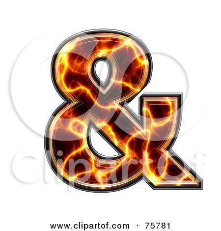 Royalty-Free (RF) Clipart Illustration of a Magma Symbol; Ampersand by chrisroll
