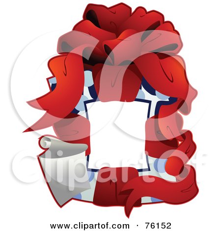 Royalty-Free (RF) Clipart Illustration of a Present Frame by BNP Design Studio