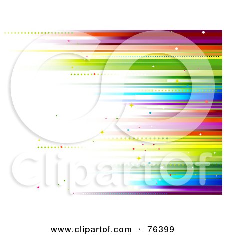 Royalty-Free (RF) Clipart Illustration of a Spectrum Horizontal Blur Background by BNP Design Studio