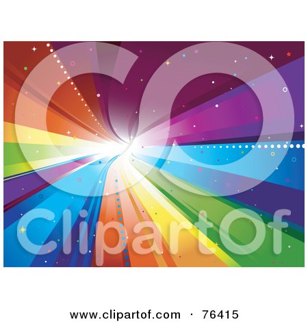 Royalty-Free (RF) Clipart Illustration of a Spectrum Vortex Background by BNP Design Studio